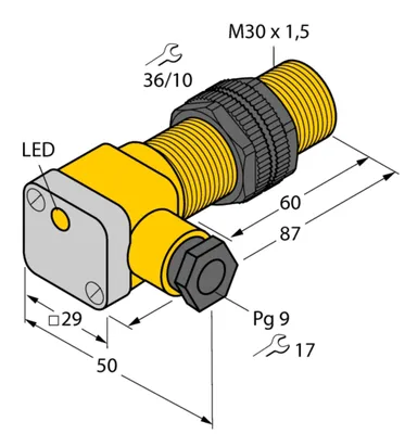 Immagine prodotto di Turck 46597 - NI15-P30SK-AP6X, sensore induttivo