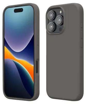 Produktbild von kwmobile Handyhülle für iPhone 16 Pro Max Hülle, für iPhone 16 Pro Max Case - Hülle Silikon - kabelloses Laden - Stone Dust