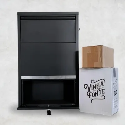 Productafbeelding van ParcelXL® - Pakketbrievenbus - Pakketbox - HomeBox - Zwart