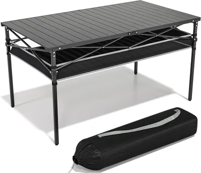 Produktbild von Campingtisch Klappbarer Campingtisch, Schwarz