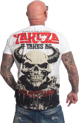 Obrázok produktu pre Yakuza Pánske tričko As Long Regular, biele, XL