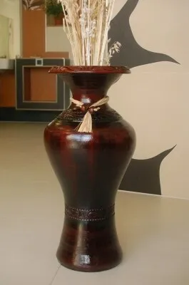 Produktbild von Edle 60 cm Bodenvase bordeaux