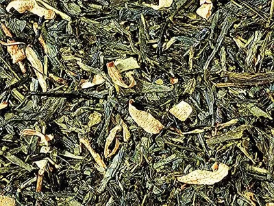 Produktbild von 1 kg Grüntee Sencha k.b.A Orange Orangen-Note aromatisiert DE-ÖKO-006 VO2018/848