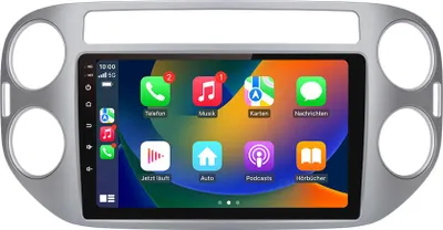 Obrázok produktu pre Android rádio 64GB pre VW Tiguan 2007-2016 Carplay Navi Ovládanie na volante Bluetooth RDS WIFI DSP GPS DAB+
