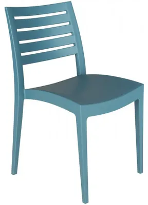 Produktbild von Stapelbar Esstischstuhl Esszimmerstuhl Polypropylen Gartenstuhl Außen Grand Soleil Firenze - Blau