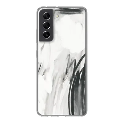 Produktbild von MuchoWow® Handyhülle Schutzhülle Hülle für Samsung Galaxy S21 FE Kunst - Schwarz - Weiß - Abstrakt Silikon Softcase Handy Hülle - Mobiltelefonhülle