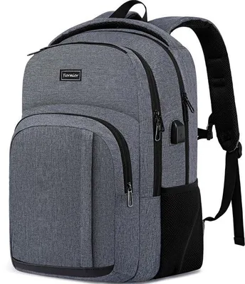 Obrázok produktu pre Školský batoh pre chlapcov a dievčatá, batoh na notebook s USB portom, 35 l, taška na 15,6-palcový notebook