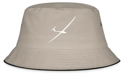 Produktbild von Spreadshirt Segelflugzeug JS1 Sport Fliegen Pilot Fischerhut, S/M (Caps), Khaki/Schwarz