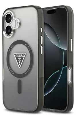 Obrázek produktu pro Pouzdro GUESS pro IPHONE 17 kompatibilní s MagSafe GUHMP17SHGTMLCGK (IML Gradient W/ Triangle Logo) černé