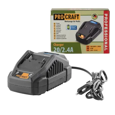 Produktbild von Procraft 20/2.4A Ladegerät 20 V 2,4 A für Li-Ion Akkus