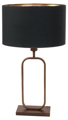 Zdjęcie produktu dla Steinhauer - lampa stołowa - Stang - brąz - len metal - lampka nocna - E27 - 4814BR