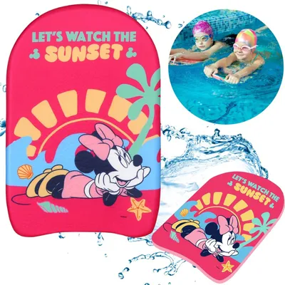 Obrázek produktu pro DISNEY Minnie Mouse PLAVECKÁ DESKA, lehká, bezpečná, pro výuku plavání pro děti v bazénu 44x30x4 cm