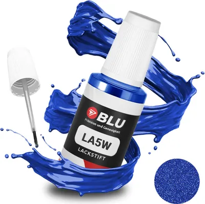 Produktbild von BLU Auto Lackstift Blau kompatibel für Volkswagen LA5W Ravennablau | Auto Lack Reparatur Ausbesserungslack