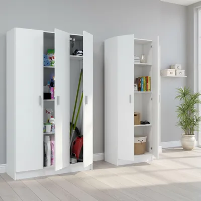 Produktbild von Melegari - Großer Mehrzweckschrank, 168x180 cm Weiß, Modular