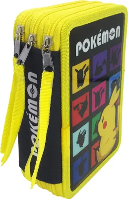 Produktbild von POKÉMON Triple Federmäppchen, 39tlg. Gefüllt