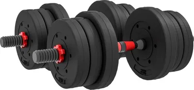 Immagine prodotto di set di manubri 2 in 1 20 kg manubri regolabili e bilanciere manubri professionali per l'allenamento della forza e il sollevamento pesi per l'home fitness