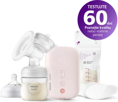 Obrázek produktu pro Philips AVENT SCF395 Elektrická odsávačka mateřského mléka, Elektronický, Růžová
