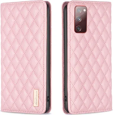 Produktbild von Galaxy S20 FE Hülle, Elegant Bookstyle Flip Leder Kartenfächer Schutzhülle mit Ständer für Samsung Galaxy S20 FE 5G Pink