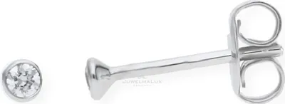Produktbild von JuwelmaLux Ohrstecker 333 Weißgold mit synthetischen Zirkonia JL10-06-0790