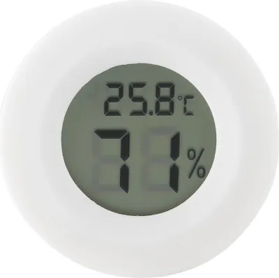 Image de Mini thermomètre numérique LCD Hygromètre rond Humidimètre de température pour reptiles