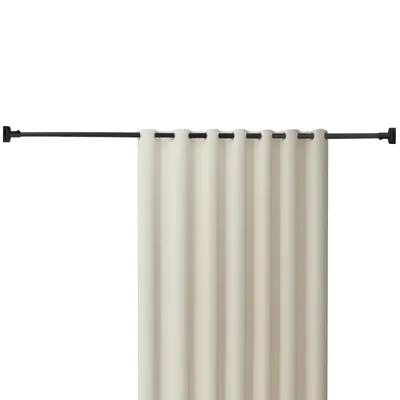 Produktbild von Duschvorhangstange für Badezimmer Schwarz gebogene Duschvorhangstange ausziehbare  max 11.34kg , Duschen, Badewannen