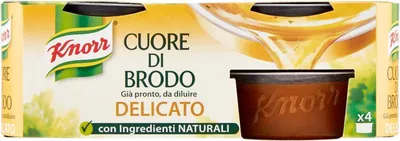Produktbild von 6x Knorr Cuore di Brodo Delicato Zartes Brühenherz reich an Geschmack Glutenfrei (4 x 28 g) 112g