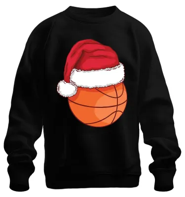 Productafbeelding van Basketbalmuts met kerstthema - Kerstcadeau, uni kersttrui, zwart, maat M