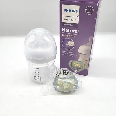 Zdjęcie produktu dla Philips AVENT Responsywna butelka Natural SCD837/10 Zestaw podarunkowy ze smoczkiem