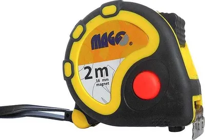 Produktbild von Rollbandmaß 2 m x 16 mm mit Mangnet Bandmaß Messband Maßband Rollmeter Rollband