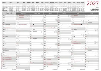 Obrázok produktu pre Plagátový kalendár formátu A4, tvrdá väzba, obojstranný, rok 2027