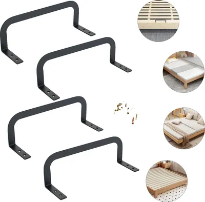 Produktbild von Matratzenstopper, rutschfestes Design, langlebige Eisenkonstruktion, 4 Stk