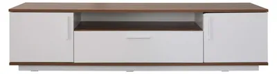Produktbild von Weißer TV-Ständer aus Holz Kommode TV-Konsole moderne Wohnzimmermöbel