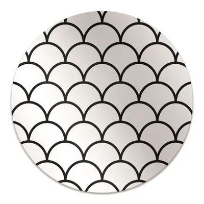 Produktbild von Rundmatte - Stuhlunterlage Bürostuhlunterlage - Rund Ø 100 cm - Bodenmatte - Fußmatte - Jakobsmuschel-Muster