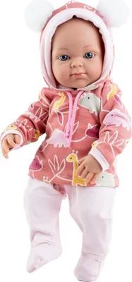 Produktbild von Paola Reina Babypuppe Mädchen Hoodie 32 cm - Puppen Spielzeug
