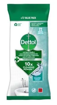Productafbeelding van Dettol Reinigingsdoekjes Antibacterieel Oceanfris (72 stuks)