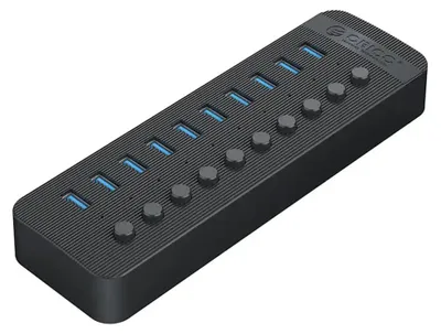 Produktbild von Orico CT2U3-10AB USB Hub 10-Port USB-A 3.0 Schwarz