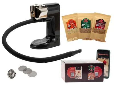 Produktbild von Kaltrauchpistole Rauchgun Rauchpistole - Tragbar - 3 Holzsorten - Für Gerichte und Cocktails