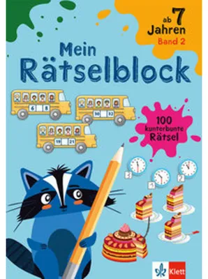 Produktbild von Klett Mein Rätselblock ab 7 Jahren Band 2