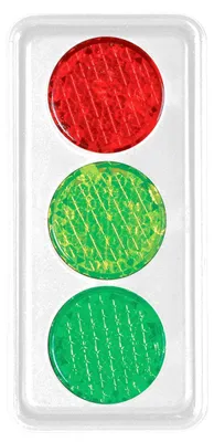 Image de Réflecteur "feu de signalisation" blanc