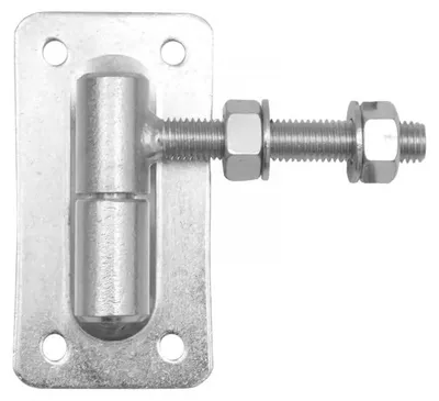 Obrázek produktu pro LogistSystem Nastavitelný držák na dveře, pozinkovaný, M18 – deska 160 × 85 mm, 1 ks – 61.066