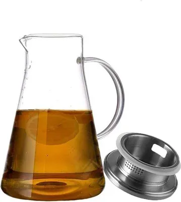 Immagine prodotto di Caraffa in vetro da 1,8 litri con coperchio per bevande fredde