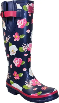 Obrázek produktu pro Lunar - Dámské gumové holínky, Floral GS220 (39 EU) (modrá/bílá/růžová)