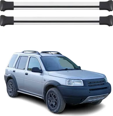 Immagine prodotto di Barre trasversali da tetto per Land Rover Freelander 1997-2006 in alluminio grigio