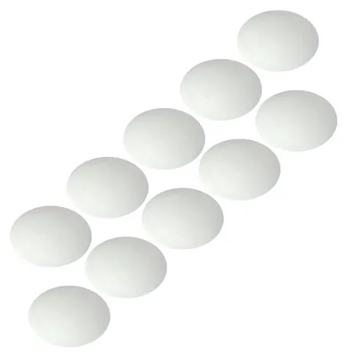 Produktbild von vasalat Wandtürstopper Set - Türpuffer 60mm, Höhe 15mm - Türstopper selbstklebend ideal zum Schutz von Wand & Tür, weiß - 10 Stück