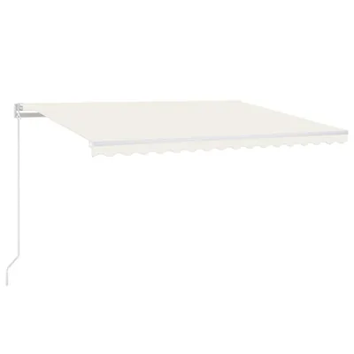 Obrázok produktu pre vidaXL Markíza ručne výsuvná 400x350 cm krémová