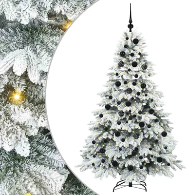 Image de vidaXL Sapin de Noël artificiel avec 300 LED Blanc 180 cm PE et PVC