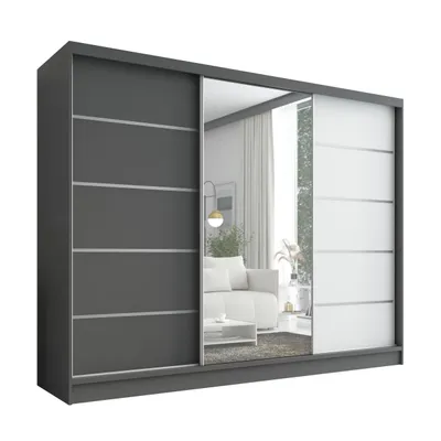 Produktbild von Schwebetürenschrank AURELIA 1 Schwebetürenschrank AURELIA 2 200 cm mit Spiegel, 3 Türen, 3 Schubladen