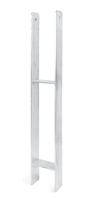 Produktbild von Alberts H-Pfostenträger feuerverzinkt zum Einbetonieren Breite: 111 mm Gesamthöhe: 800 mm  Materialstärke: 6,00 mm