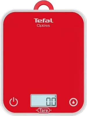 Produktbild von Tefal, Optisss BC50U3V0 Elektronische Kchenwaage, leicht ablesbares Display, kratzfest, Kapazitt 5 kg, Wei