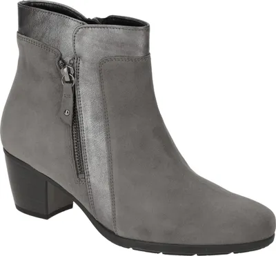 Zdjęcie produktu dla Gabor 35.520 botki damskie - eleganckie botki szare Elegancka NOWOŚĆ